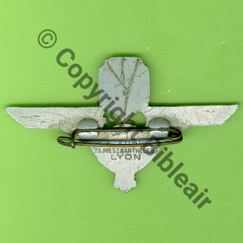 32.1  1944.45 GBM.1.32 12.44 a 05.45  BR7 et BR35 Alu Peint 160Ex  A.AUGIS ST.BARTH LYON 3Lign 2Griffes Dos lisse irreg Src.Y.GENTY 320Eur11.20 